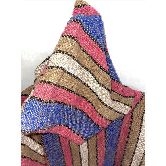 El Paso Saddle Blanket Co. Men’s Comfort Hoodie Size Large Blue Beige Colorblock - Picture 9 of 12